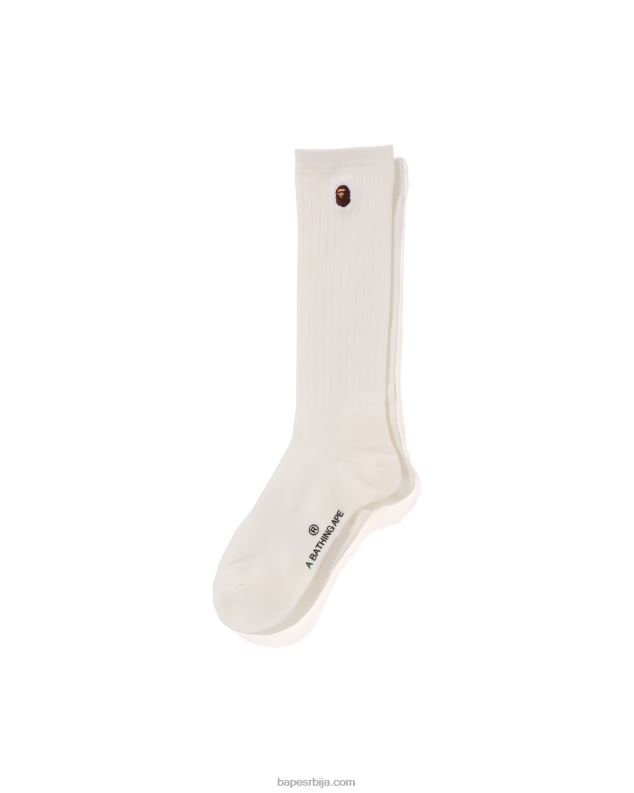 бео Жене A Bathing Ape глава једна тачка чарапе J42801072