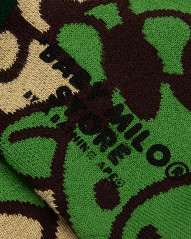 Војничко зелена Жене A Bathing Ape беби мило чарапе J42801080