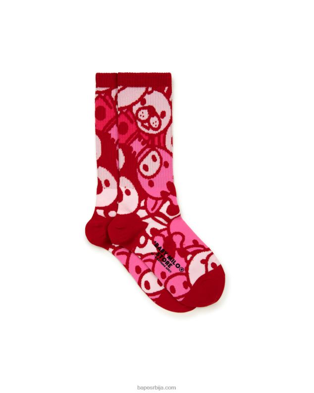 розе Жене A Bathing Ape беби мило чарапе J42801081