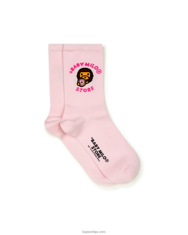 розе Жене A Bathing Ape беби мило чарапе J42801093