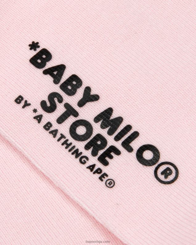 розе Жене A Bathing Ape беби мило чарапе J42801093