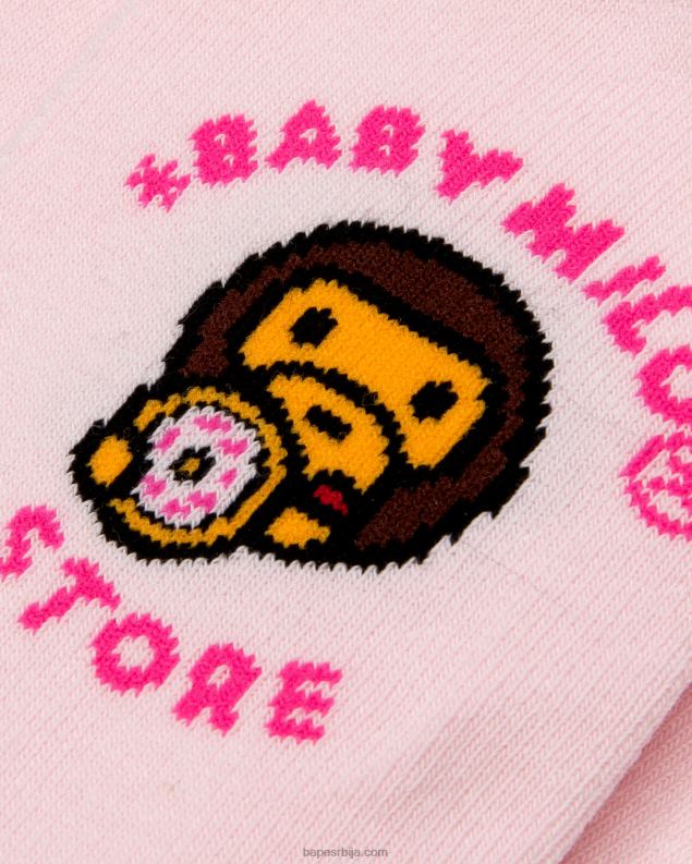 розе Жене A Bathing Ape беби мило чарапе J42801093