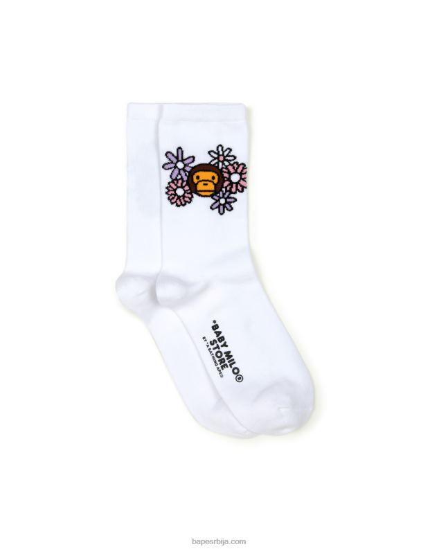 бео Жене A Bathing Ape беби мило чарапе J42801099