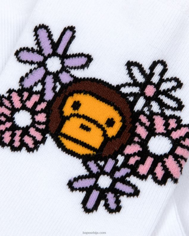 бео Жене A Bathing Ape беби мило чарапе J42801099