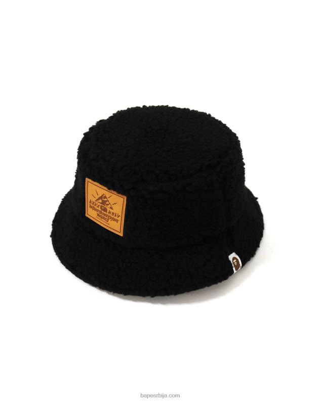 црн Жене A Bathing Ape 1. цамо боа реверзибилни шешир J42801155