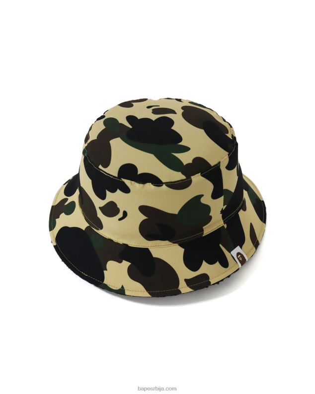 црн Жене A Bathing Ape 1. цамо боа реверзибилни шешир J42801155