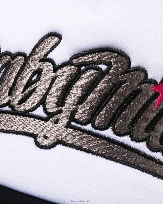 црн Жене A Bathing Ape беби мило вез мрежаста капа J42801141