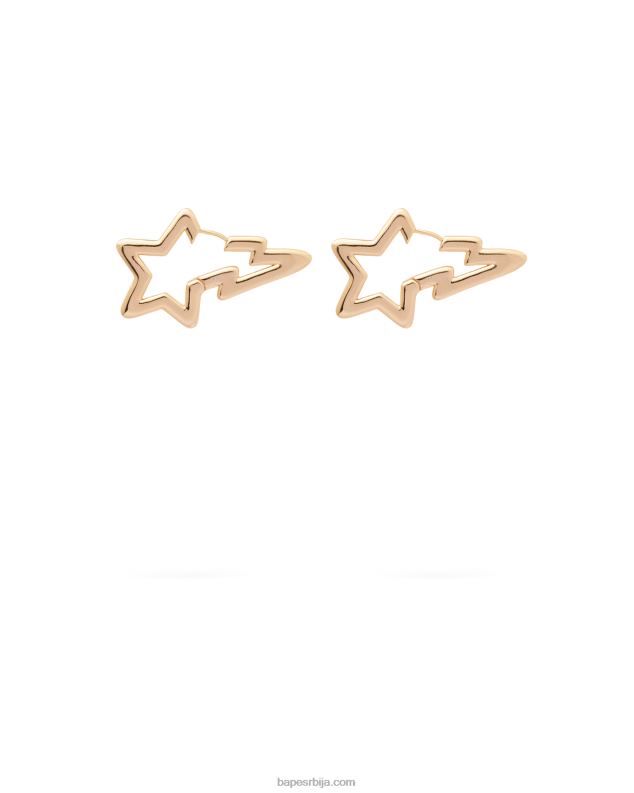 злато Жене A Bathing Ape кристалне минђуше са логотипом J42801112