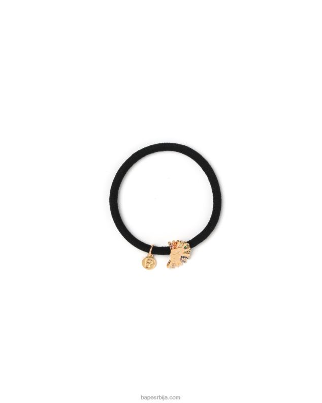 цаисе Жене A Bathing Ape трака за косу са логотипом златне боје J42801124