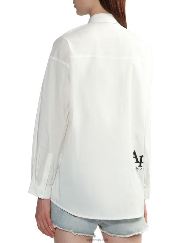 бео Жене A Bathing Ape дечко кошуља J4280834