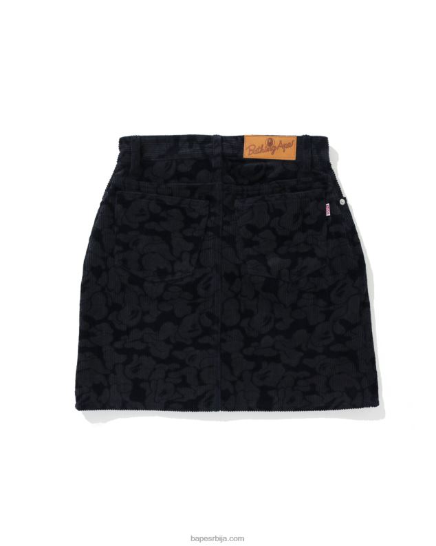 Морнарско плаво Жене A Bathing Ape чврста маскирна сукња од сумота J42801026