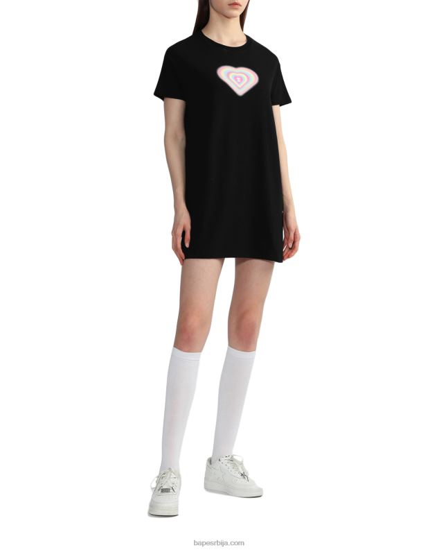црн Жене A Bathing Ape графичка хаљина J4280815