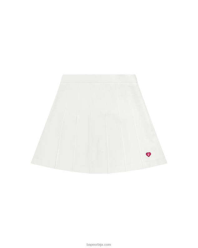 зид бео Жене A Bathing Ape плисирана мини сукња J4280969