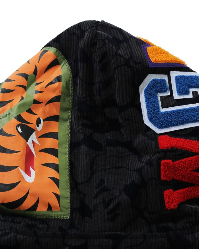 Морнарско плаво Жене A Bathing Ape чврста маскирна јакна од ајкуле са капуљачом са пуним патентним затварачем J42801025