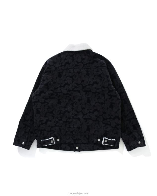 Морнарско плаво Жене A Bathing Ape јакна од чврсте маске од сомота J42801027