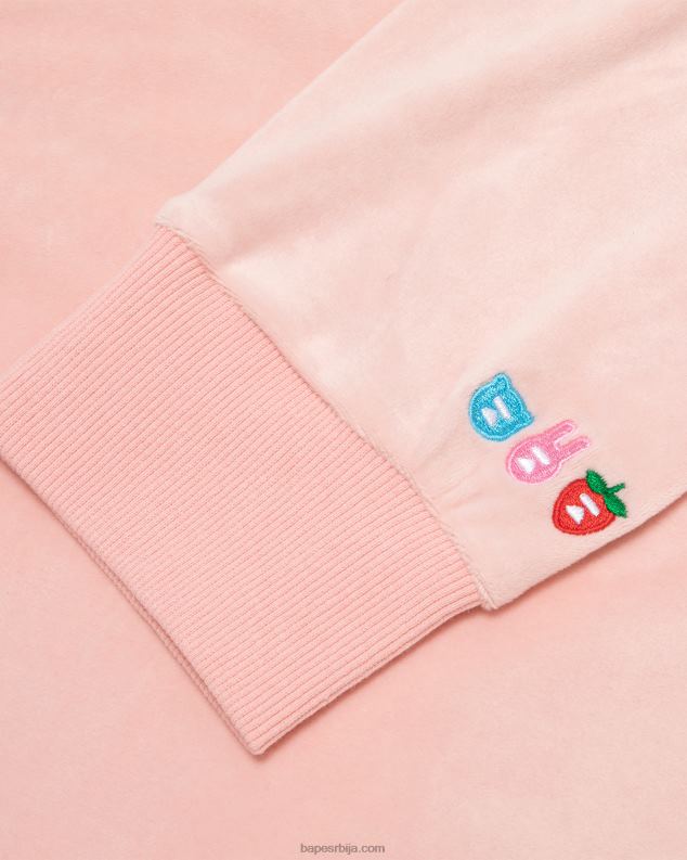 розе Жене A Bathing Ape велур јакна J42801051