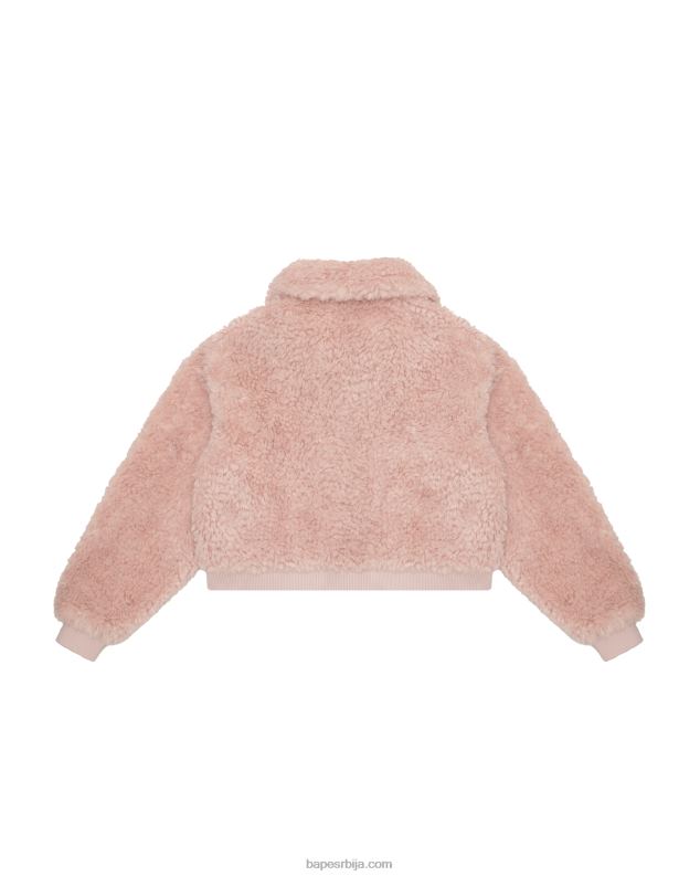 розе Жене A Bathing Ape јакна од вештачког крзна J42801054