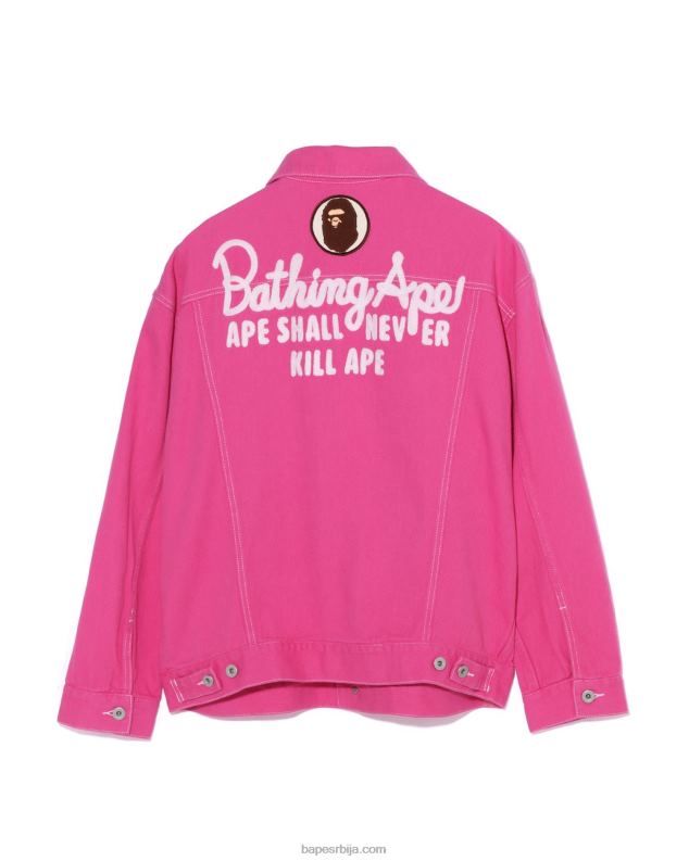 карминска ружа Жене A Bathing Ape шампионска јакна у боји кепера J4280912