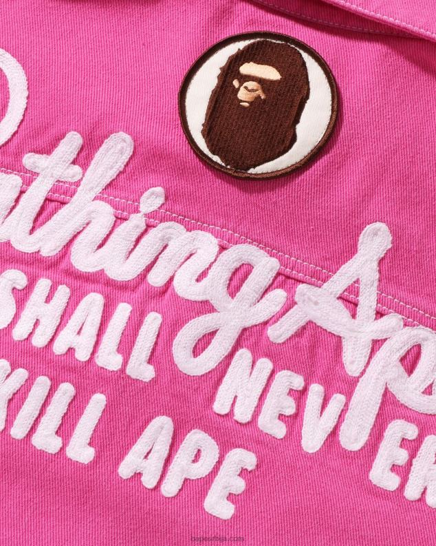 карминска ружа Жене A Bathing Ape шампионска јакна у боји кепера J4280912