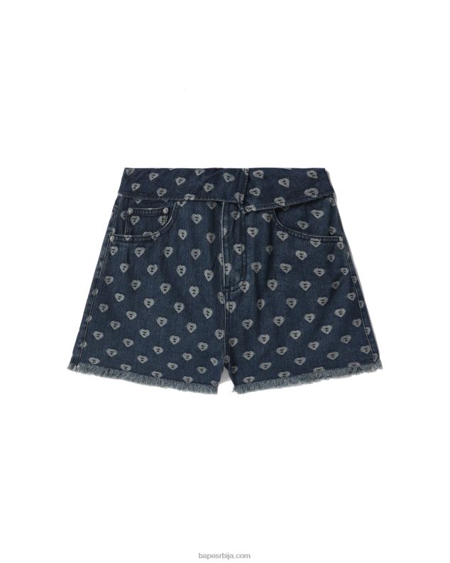 тексас Жене A Bathing Ape бите флип паттерн тексас шортс J4280811