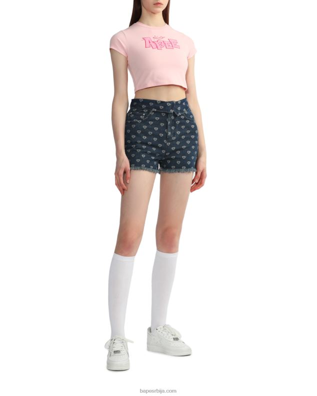 тексас Жене A Bathing Ape бите флип паттерн тексас шортс J4280811