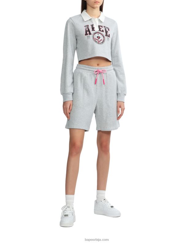 сива Жене A Bathing Ape лого трек шорц J4280886