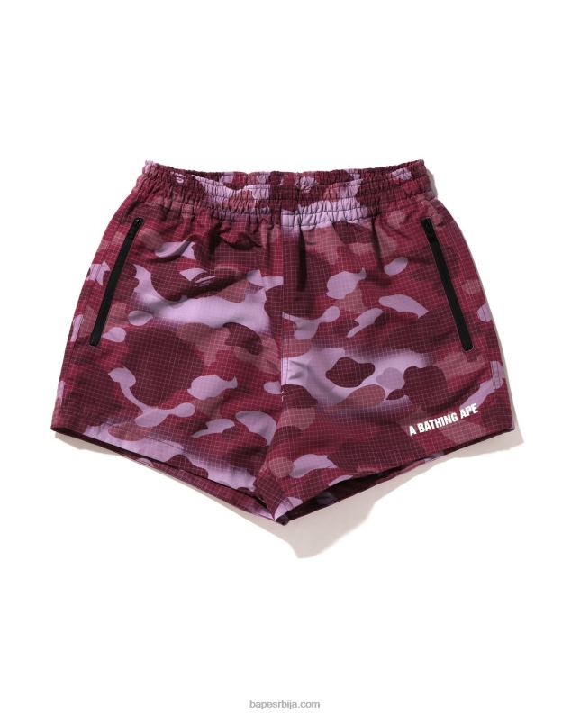 цигла црвена Жене A Bathing Ape мрежасте маскирне хлачице J4280898