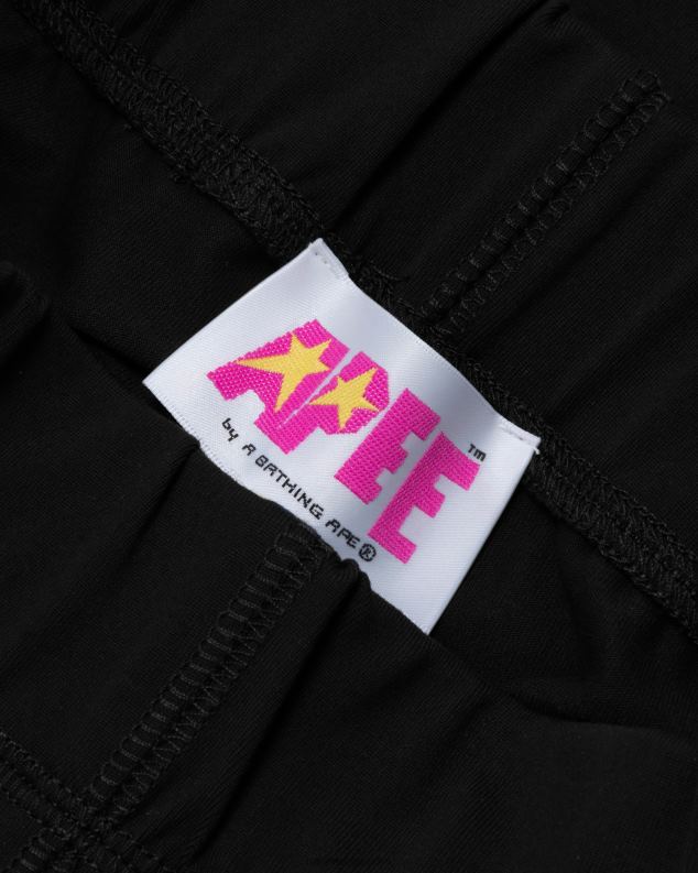 црн Жене A Bathing Ape шортс слим фит J4280941