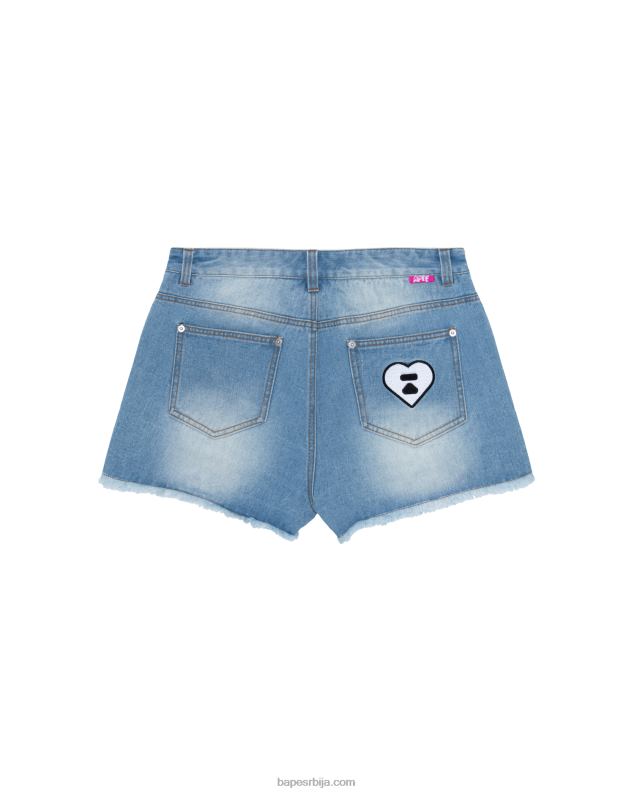 тексас Жене A Bathing Ape деним шорц са логотипом J4280967