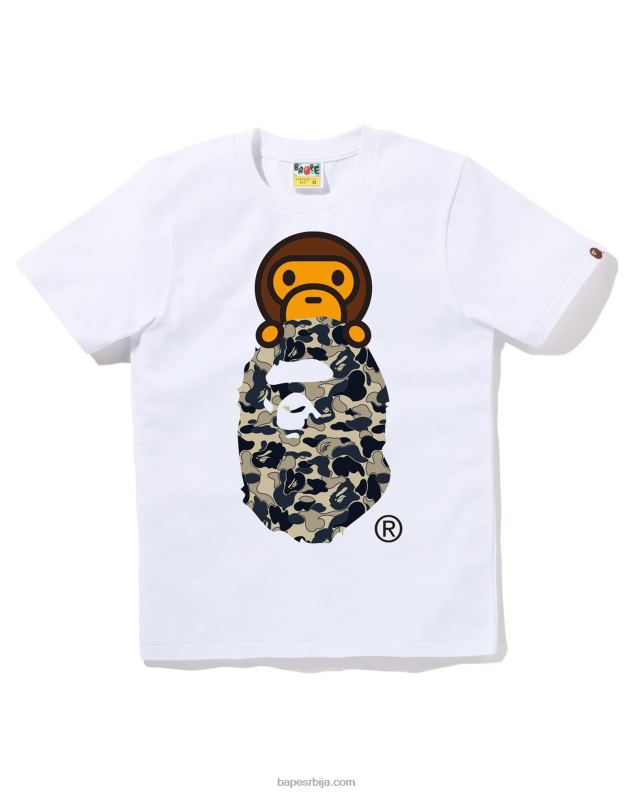 бео Жене A Bathing Ape цоокие цамо 2 мило на глави мајица J4280807