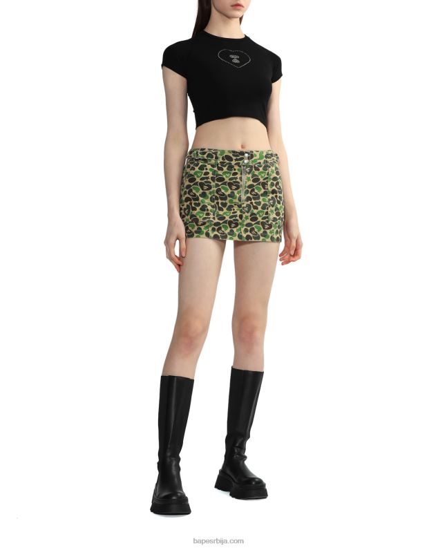 црн Жене A Bathing Ape графичка мајица за усеве #2 J4280812