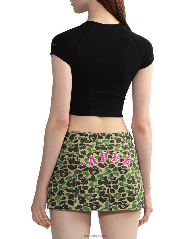 црн Жене A Bathing Ape графичка мајица за усеве #2 J4280812