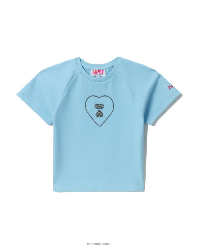 небеско плаветнило Жене A Bathing Ape графичка мајица за усеве #2 J4280813