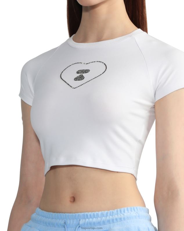 бео Жене A Bathing Ape графичка мајица за усеве #2 J4280814