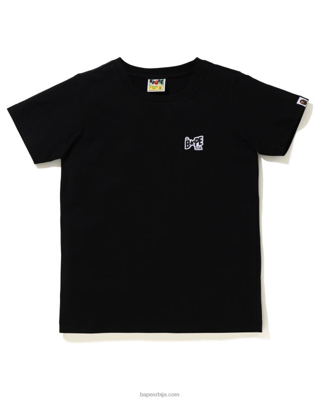 црн Жене A Bathing Ape лого оне поинт тее J42801001