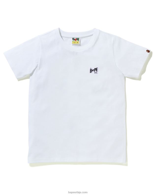 бео Жене A Bathing Ape лого оне поинт тее J42801004