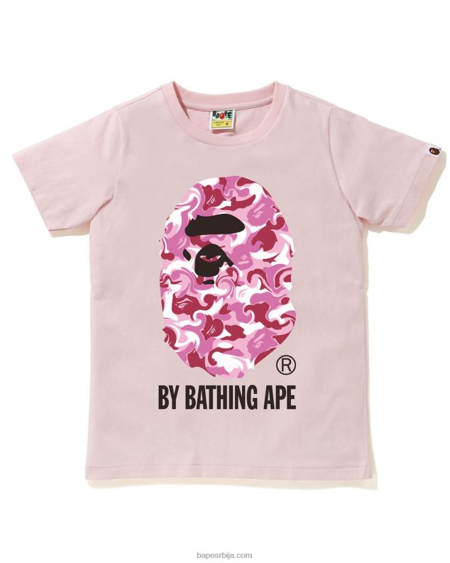 розе Жене A Bathing Ape мермерна цамо мајица J42801015