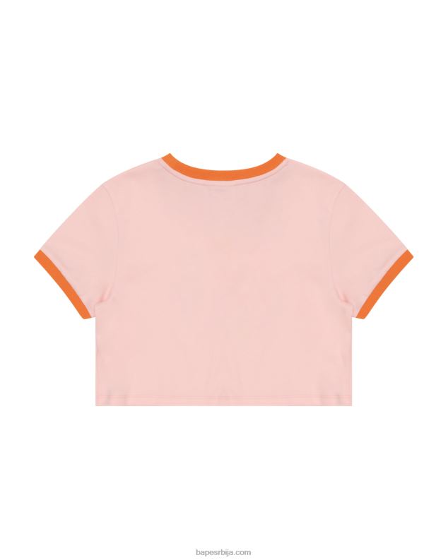 розе Жене A Bathing Ape графичка скраћена мајица J42801045