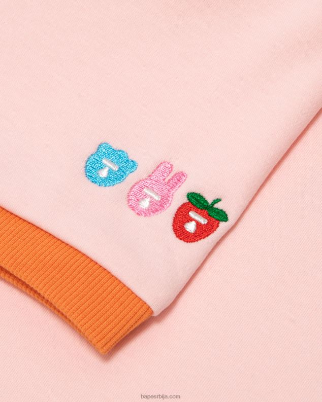 розе Жене A Bathing Ape графичка скраћена мајица J42801045
