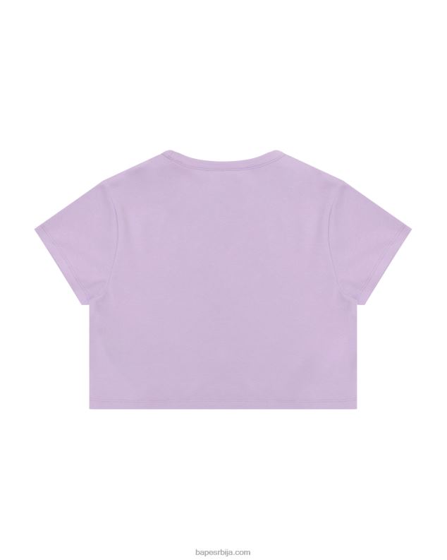 љубичаста Жене A Bathing Ape мајица танког кроја са логом J42801057