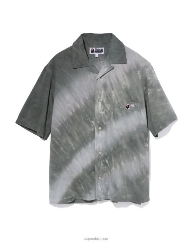 црн Жене A Bathing Ape хеад оне поинт тие дие кошуља J4280786