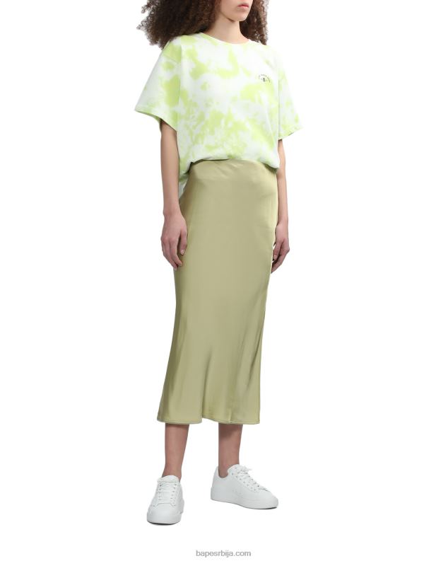 светло зелена Жене A Bathing Ape лого тие-дие мајица J4280790
