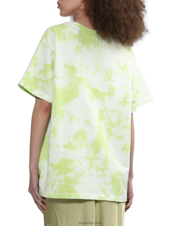 светло зелена Жене A Bathing Ape лого тие-дие мајица J4280790