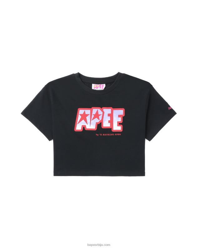 црн Жене A Bathing Ape мајица са логом J4280797