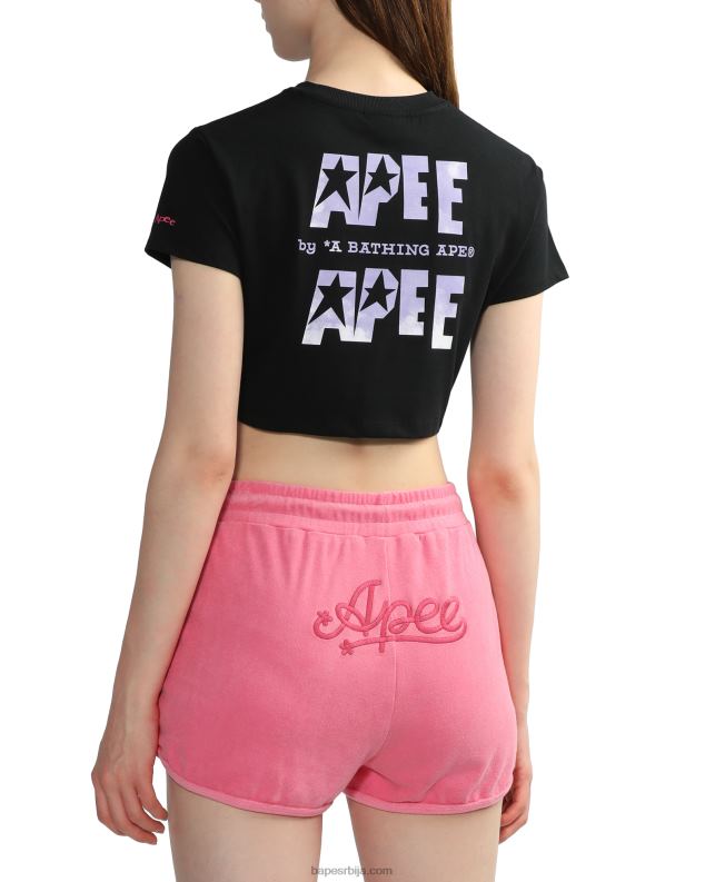 црн Жене A Bathing Ape мајица са логом J4280797