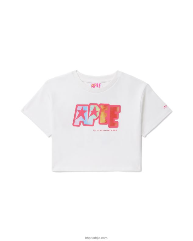 бео Жене A Bathing Ape мајица са логом J4280799