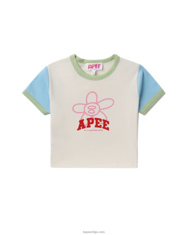 бео Жене A Bathing Ape графички врх J4280800