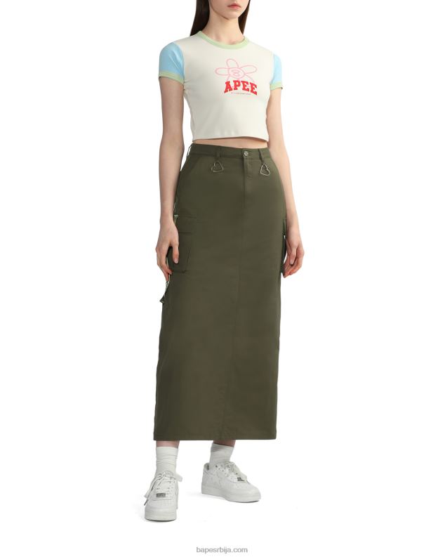 бео Жене A Bathing Ape графички врх J4280800