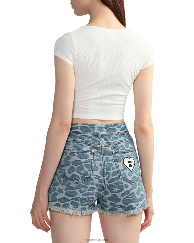 бео Жене A Bathing Ape мајица са в-изрезом J4280821
