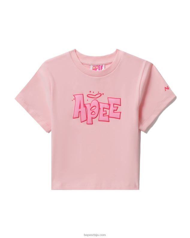 розе Жене A Bathing Ape графичка мајица танког кроја J4280837